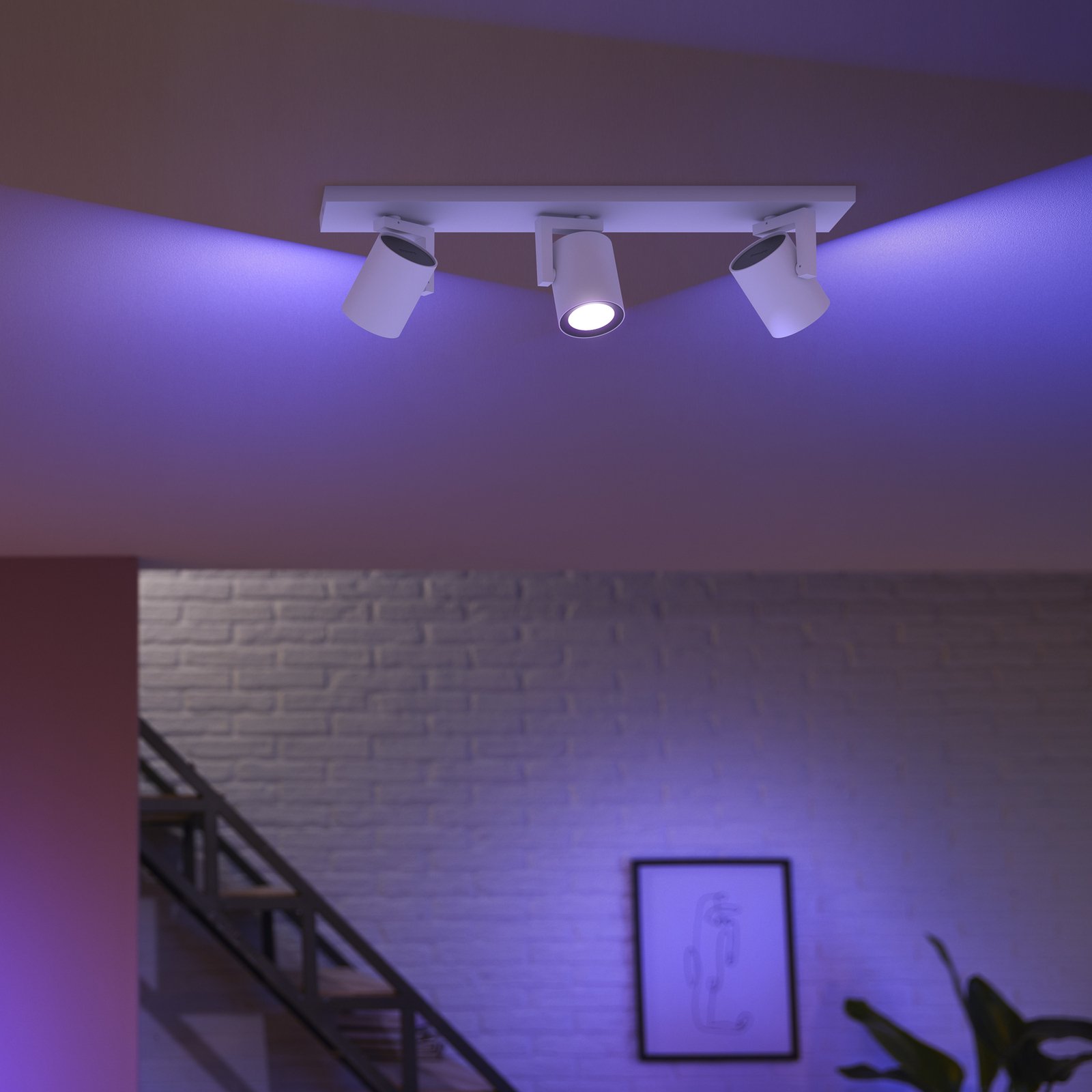 Philips Hue LED-kattovalaisin Argenta, valkoinen, 3 valoa RGB CCT