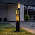 Lindby väglampa Gavros, tryckgjuten aluminium, 3 lampor