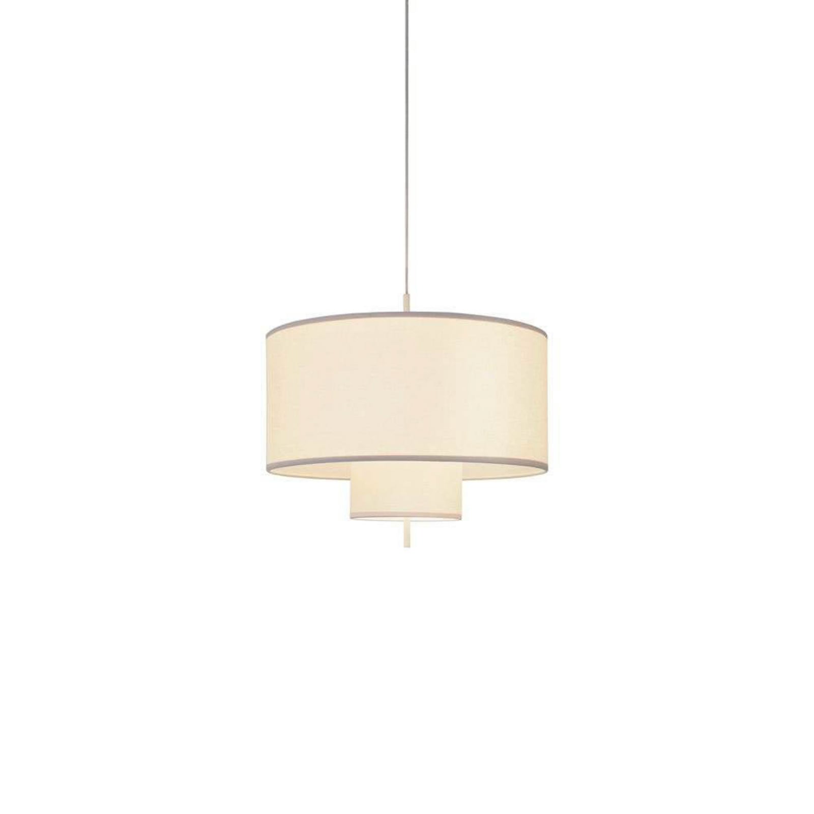 Margin Pendant Light Ø70 White Canvas - New Works