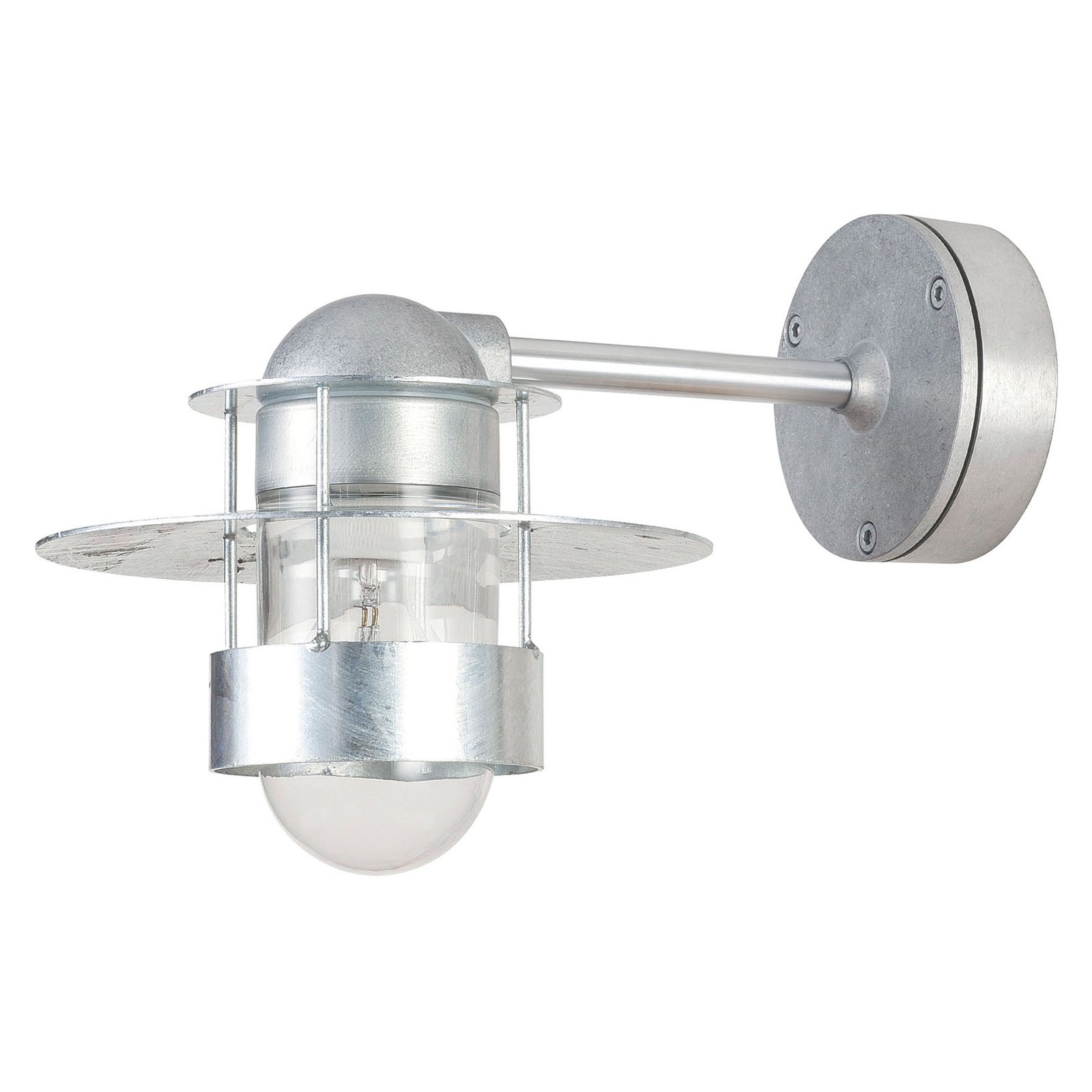 Albertslund Vegglampe Galvaniseret Kort E27 - Louis Poulsen