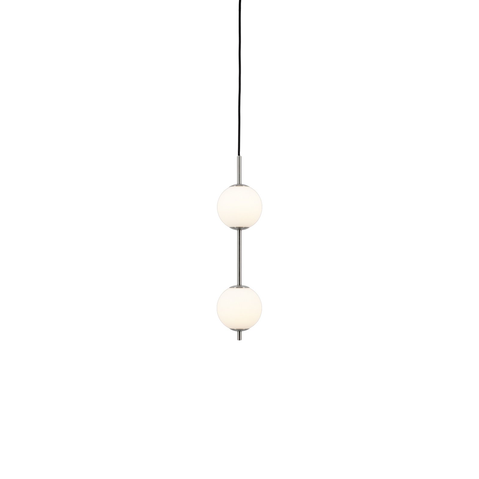 Candeeiro suspenso LED Audrey, cor aço, 2 lâmpadas, Ø 12 cm - UMAGE