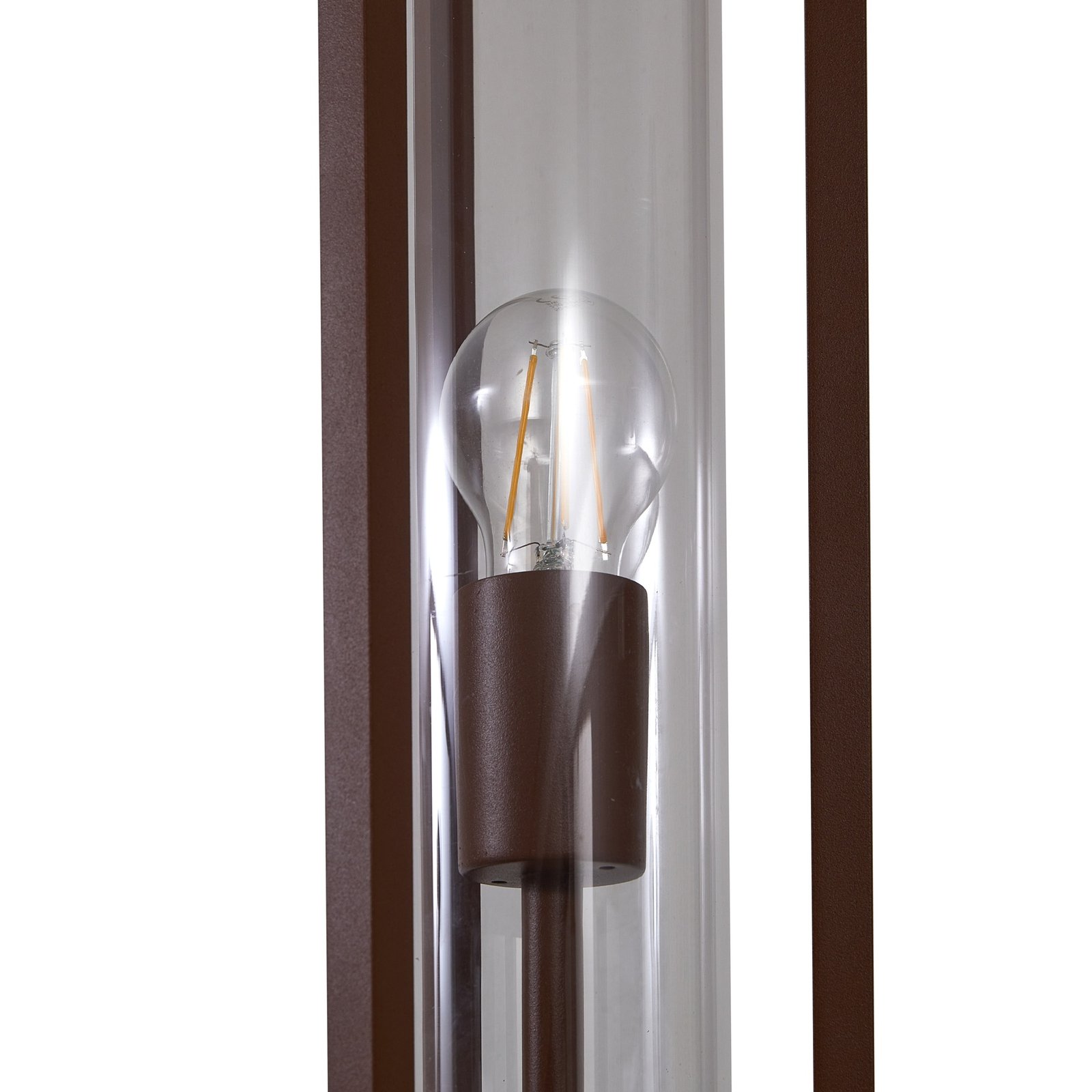 Tuinpadverlichting Alivaro, roestkleurig, aluminium, 220 cm, E27