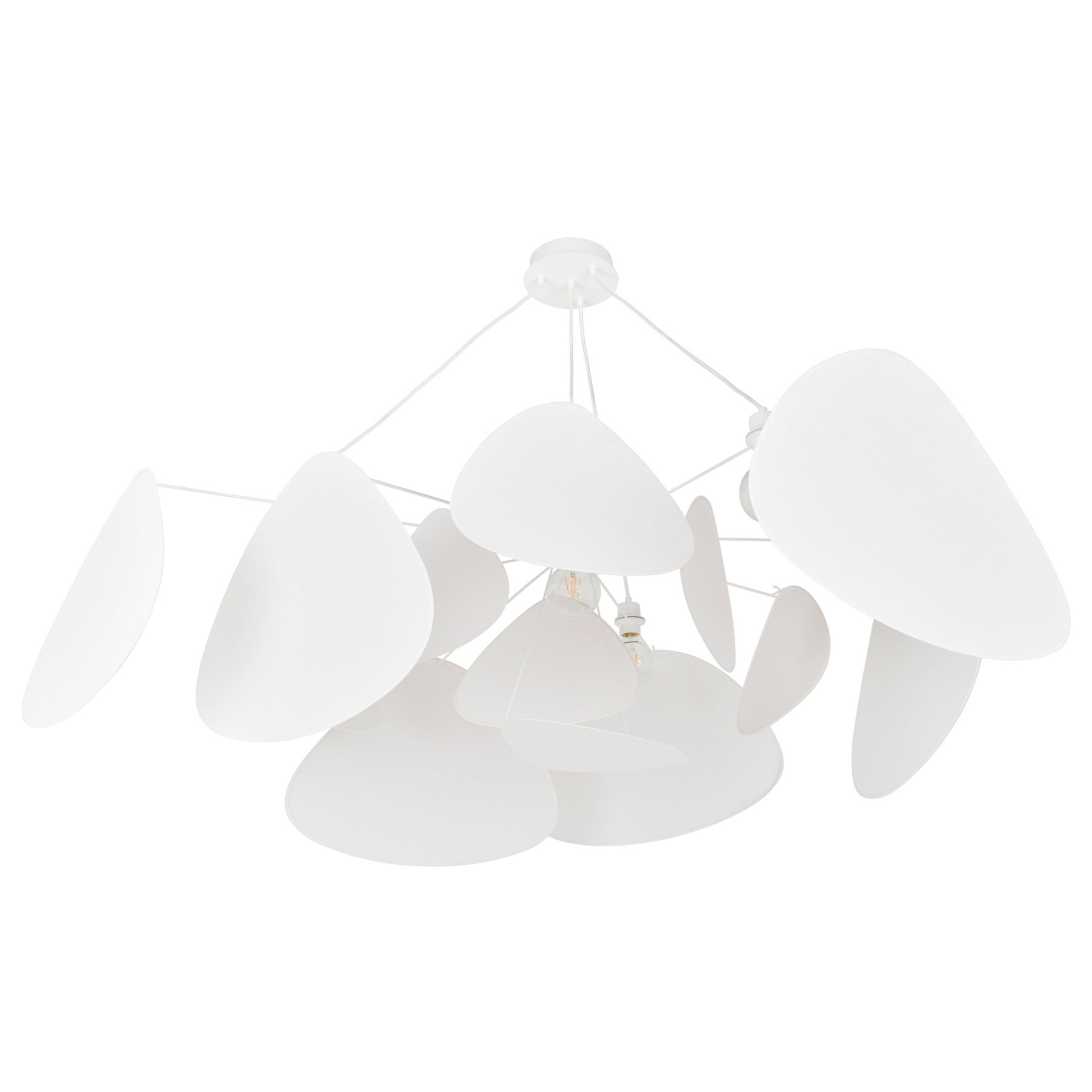 Screen XXL hanging light, 90 cm, white, paper - MARKET SET