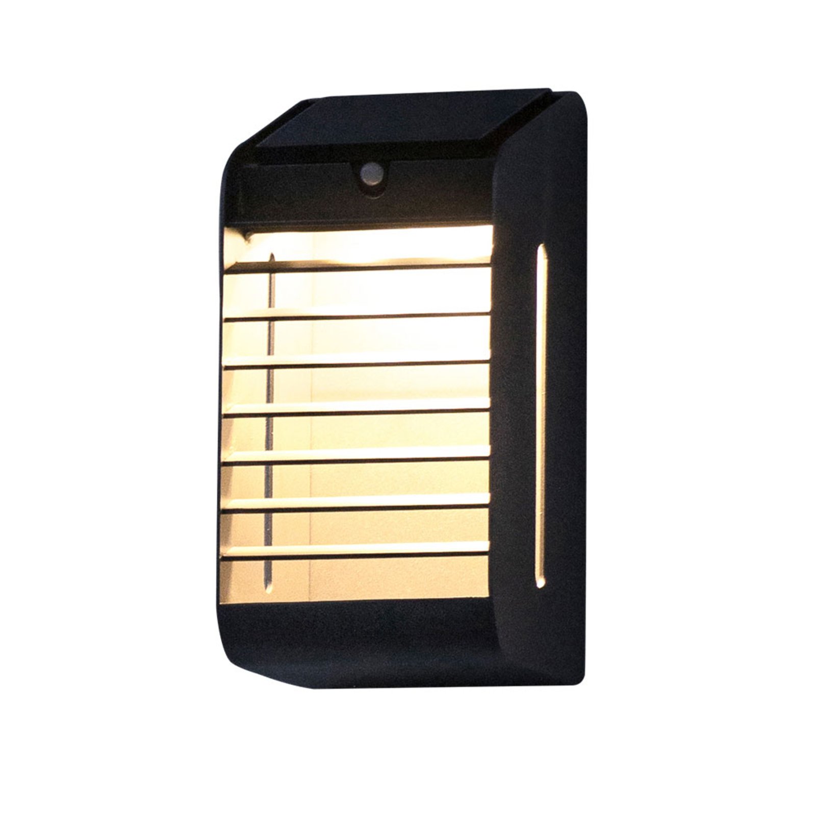 Sarok LED napelemes fali lámpa érzékelővel, szürke