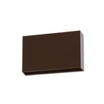 Candeeiro de parede exterior LED Jarte, 20 cm, castanho, IP65 - Lucande
