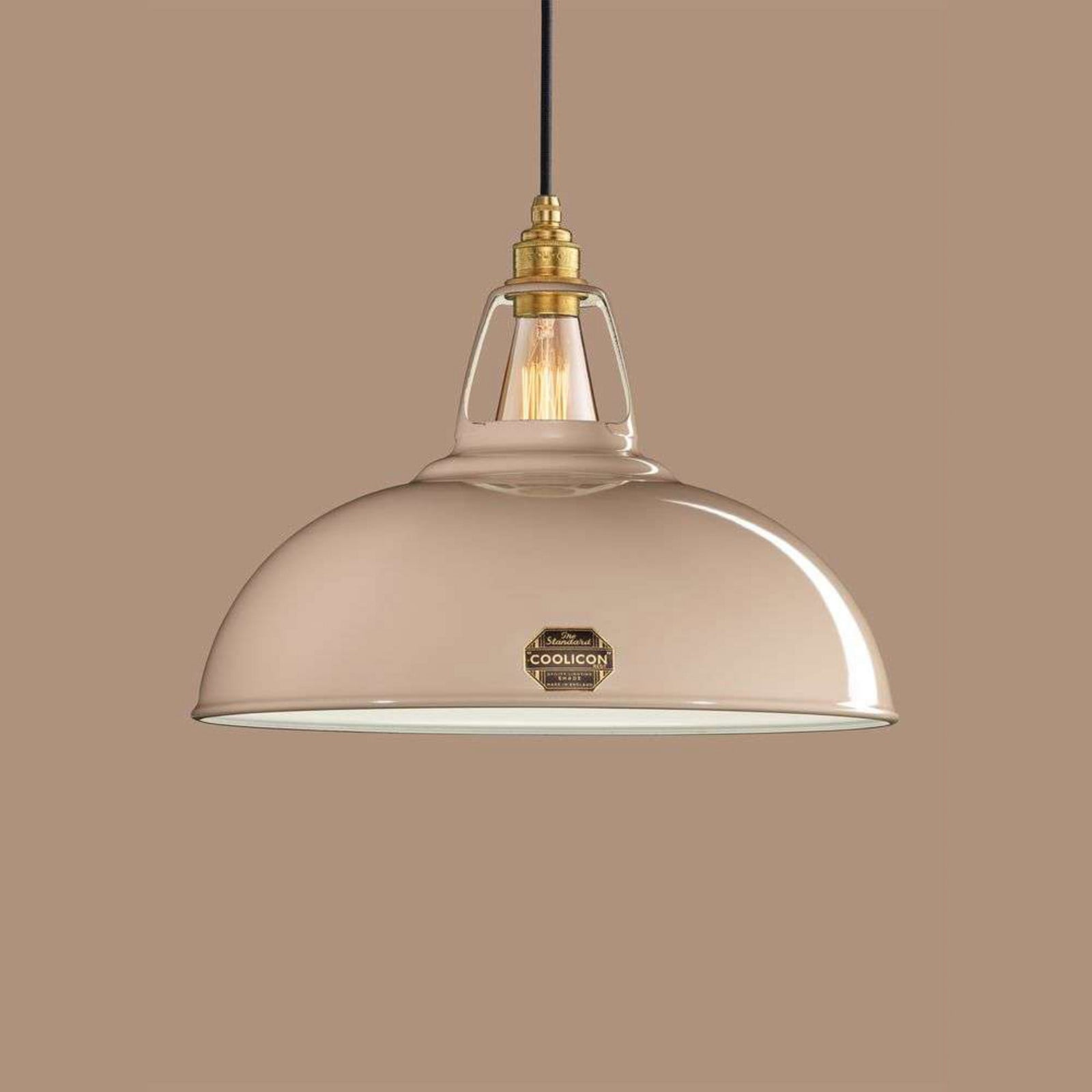 Stor pendellampe i design fra 1933 Latte Brown Coolicon - Stue - Metal