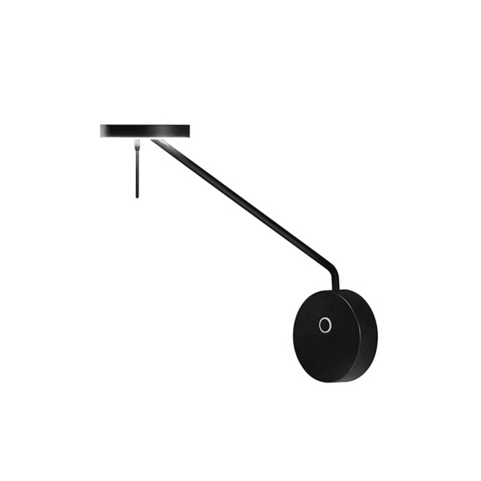 LEDS-C4 Aplique de pared LED Lector invisible, 3000K, profundidad 37,4 cm