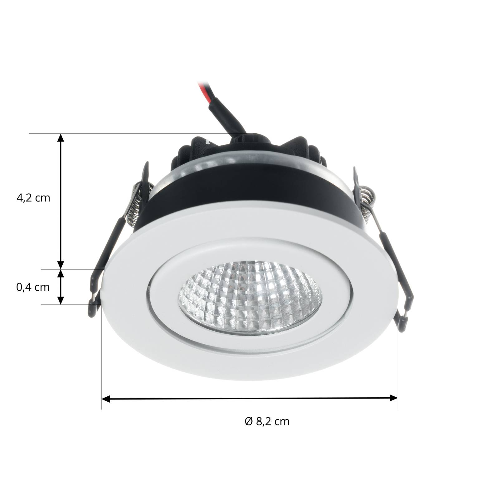 Arcchio LED downlight Jyra, biały, 3000K