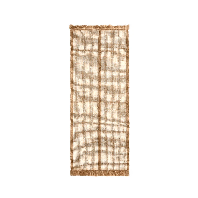 ferm LIVING - Athens Stripes Teppich 80x200 Natural/Off-White