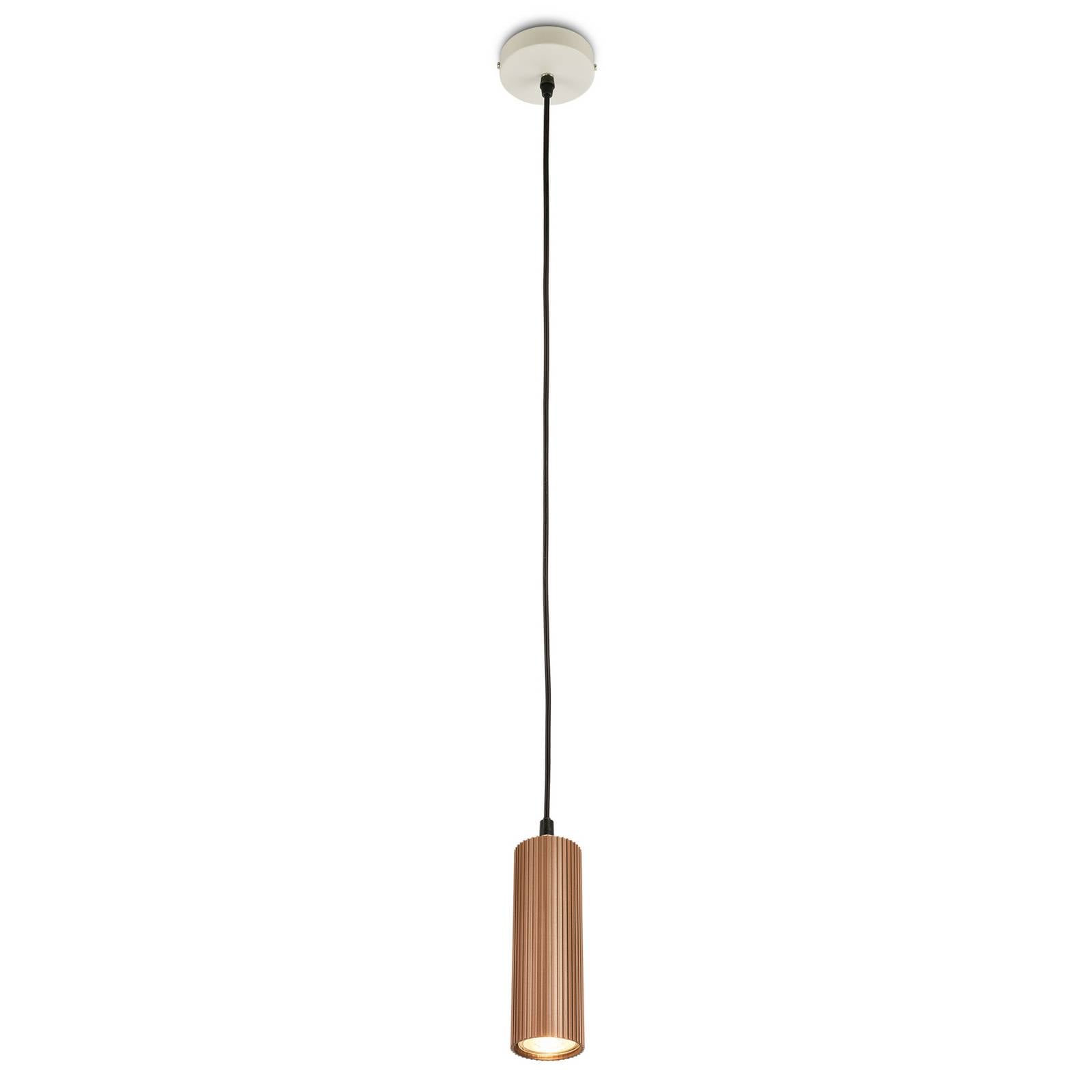 Hängeleuchte Ida, braun, 1-flammig, Ø 10 cm, GU10