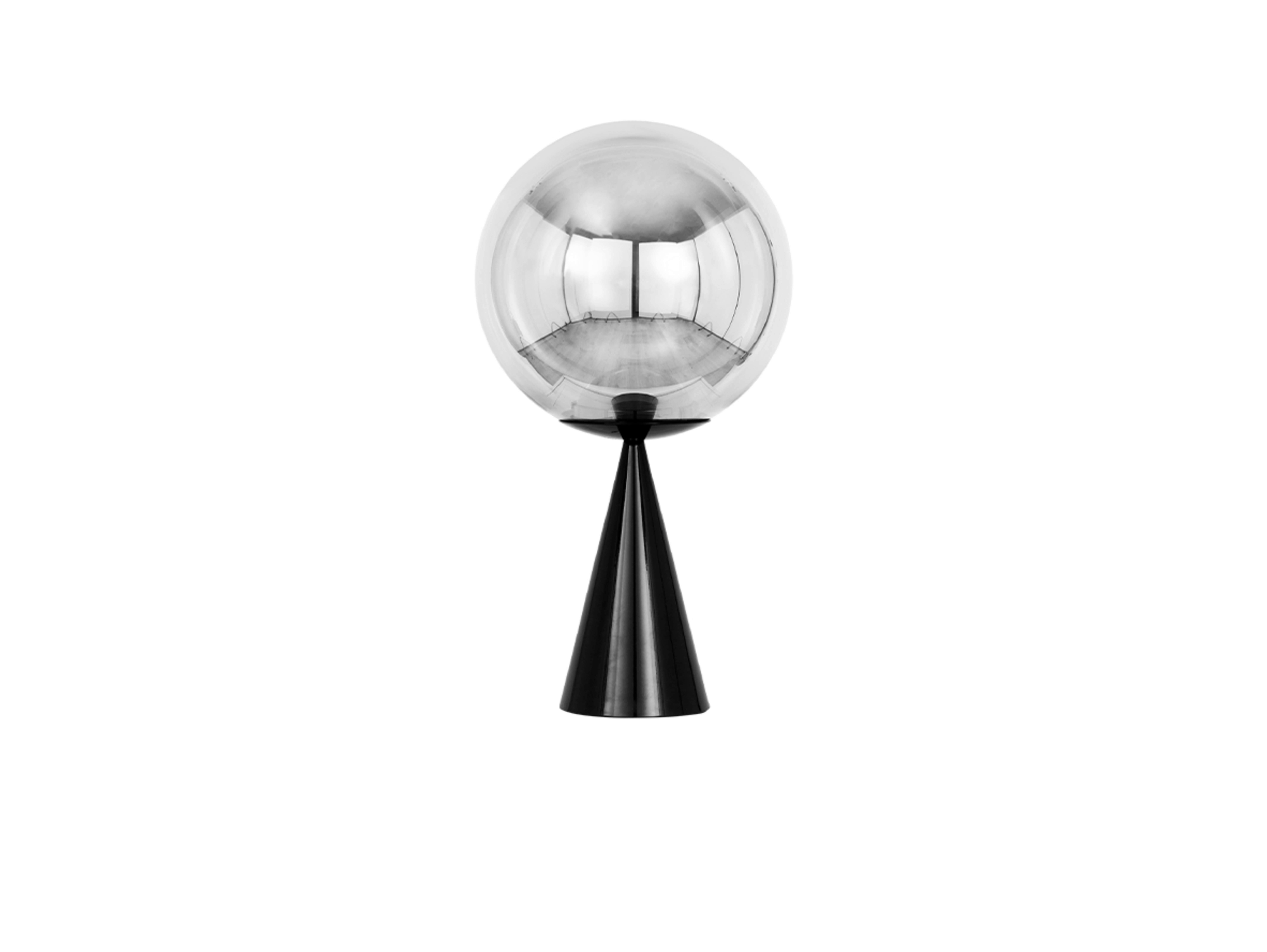 Globe Fat Lampa Stołowa Silver - Tom Dixon