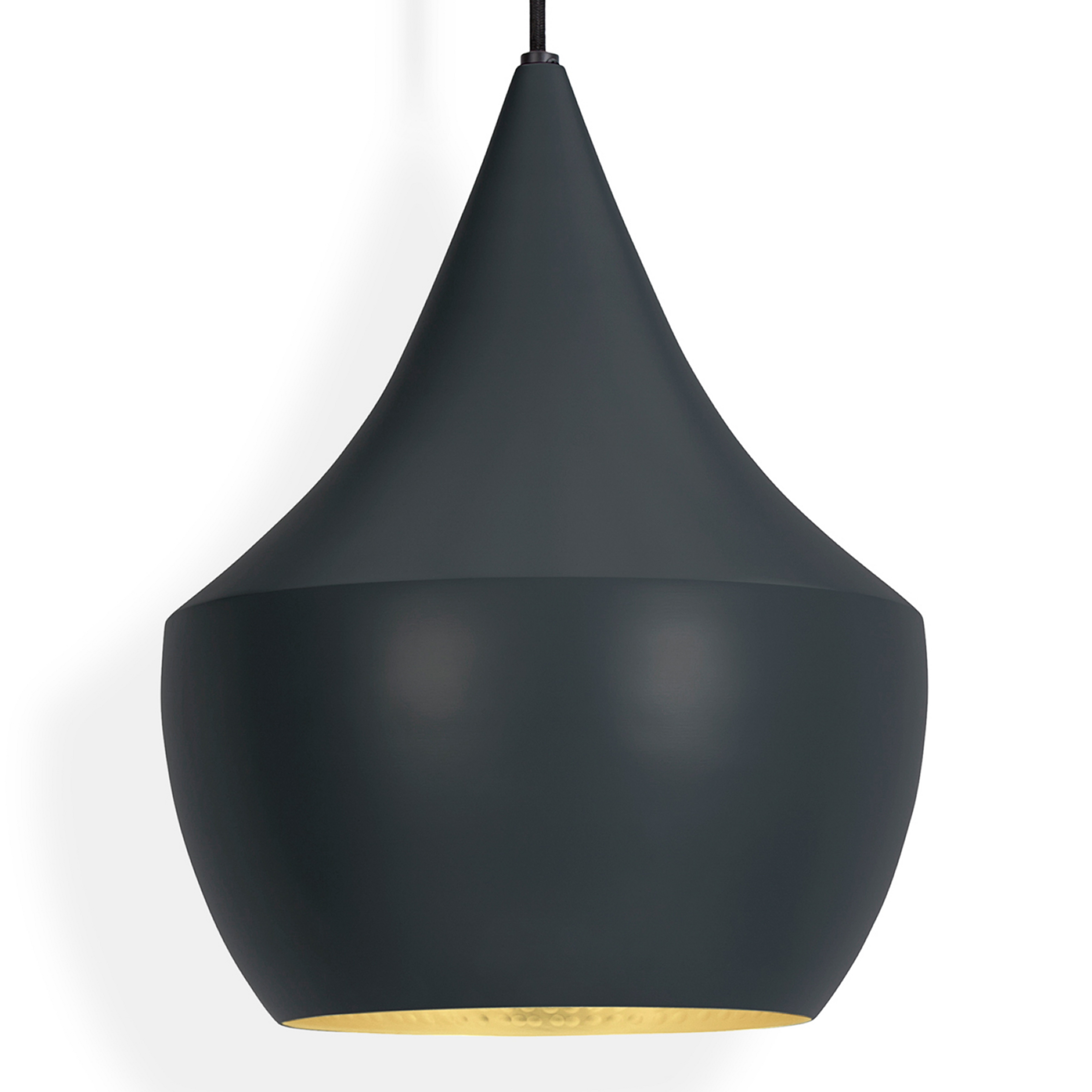 Beat Fat LED-hængelampe, sort, Ø 24 cm - Tom Dixon