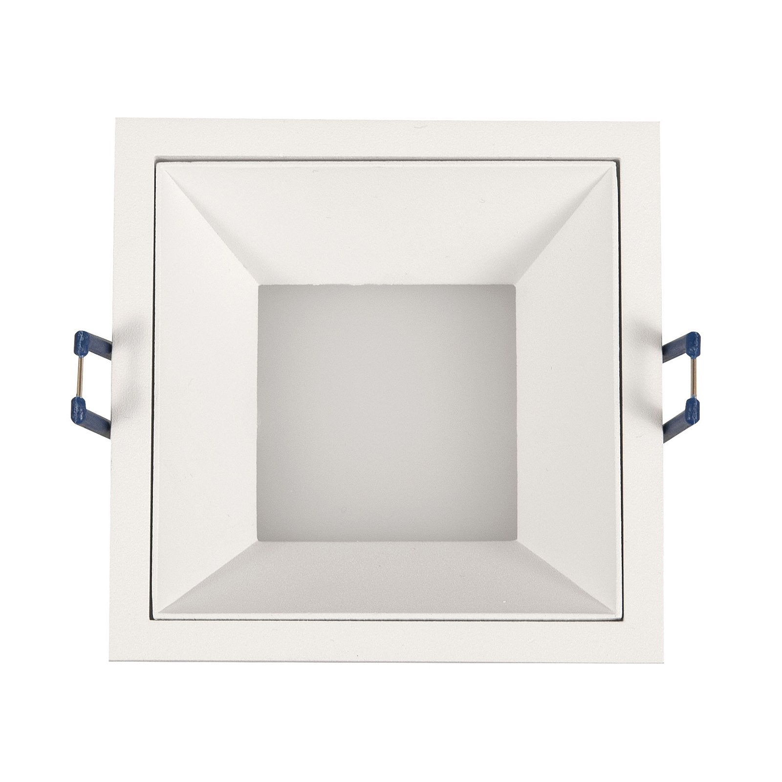 ATILED Kris downlight frame 3,000 K symmetrical white, for Living / Dining Room, aluminium, 8 W, energy efficiency: A+, L: 10.6 cm, W: 10.6 cm