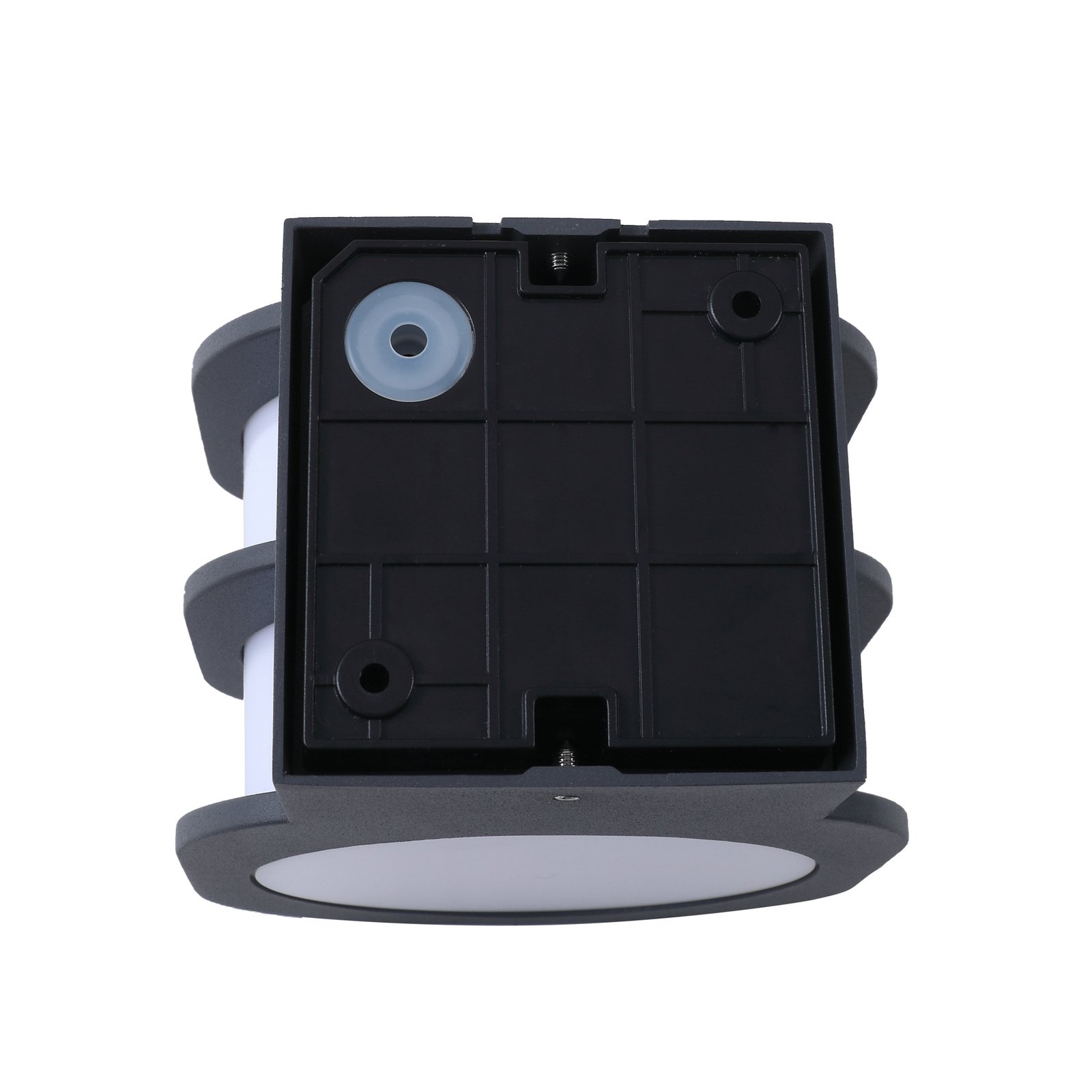 Fyra Round LED Smart Buiten Wandlamp Grijs - Lindby