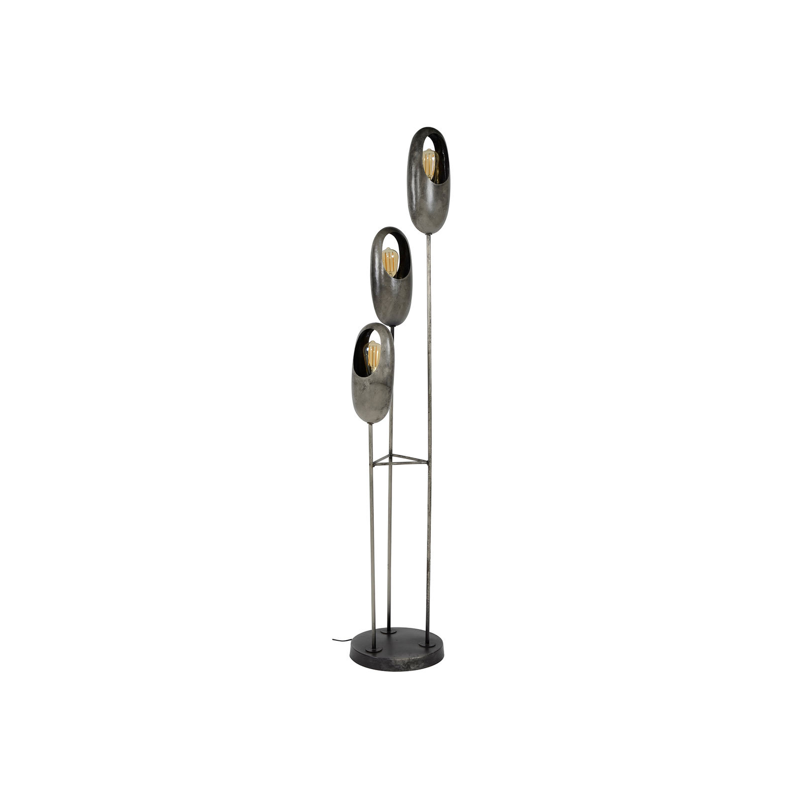 Candeeiro de pé Shining Eye, altura 170 cm, três lâmpadas