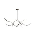 Stick LED hanglamp, brons, 196 cm, 8-lamps - 101 Copenhagen