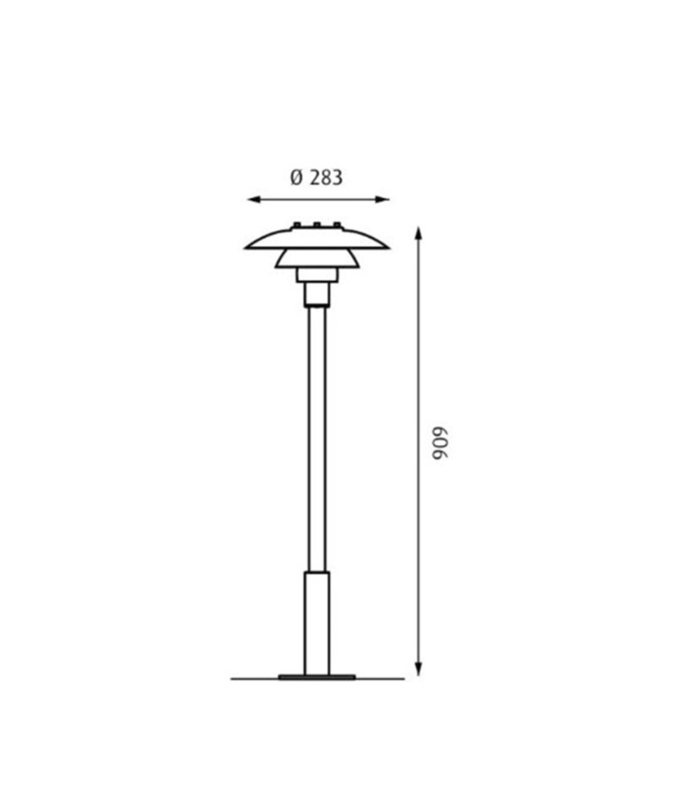 PH 3-2½ and Toldbod Bollard Anchor - Louis Poulsen