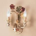 Wall light ROSETO hand-painted