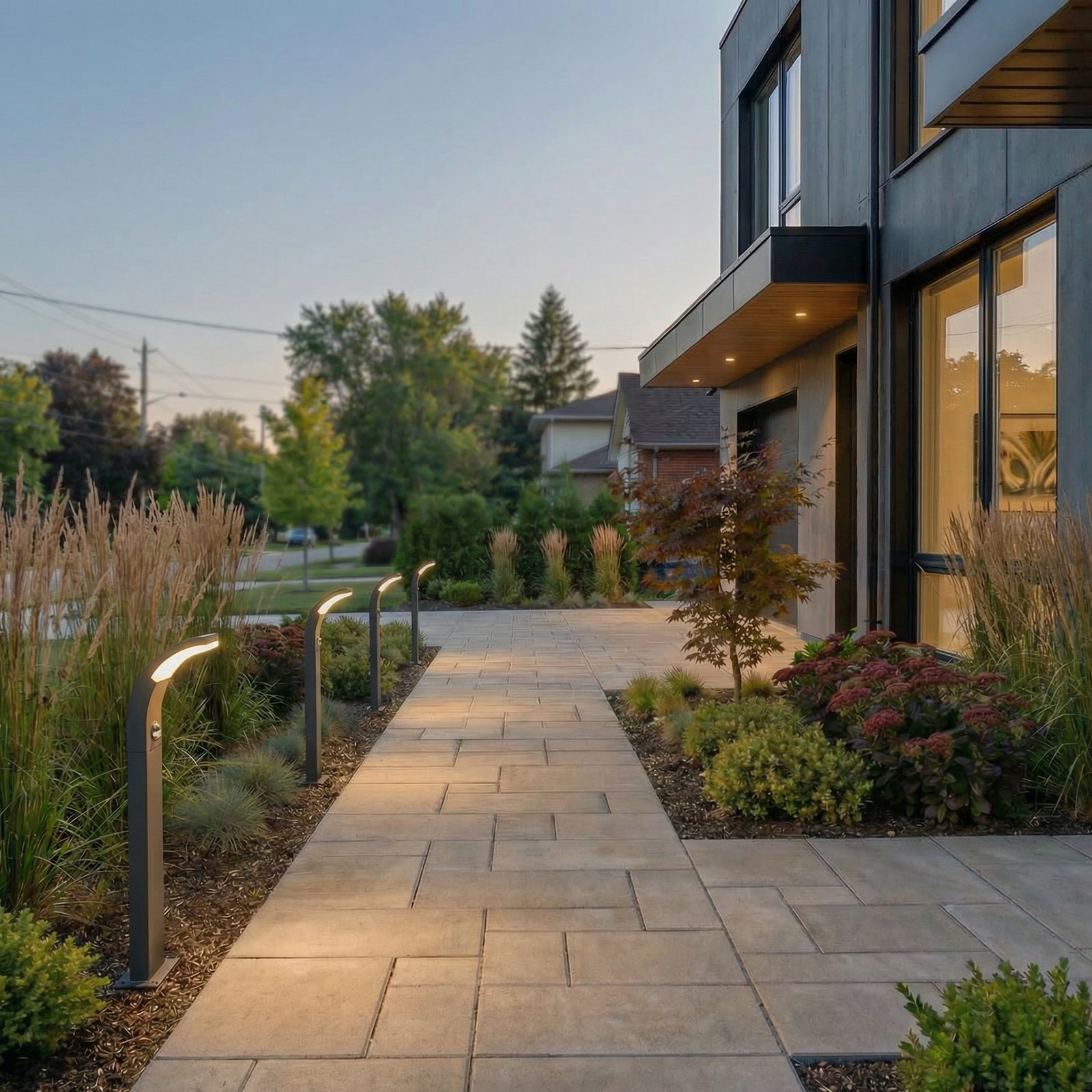 Timm Lampada da Giardino con Sensore Grafite - Lucande