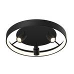 Denis LED ceiling light, circular with 3 spots