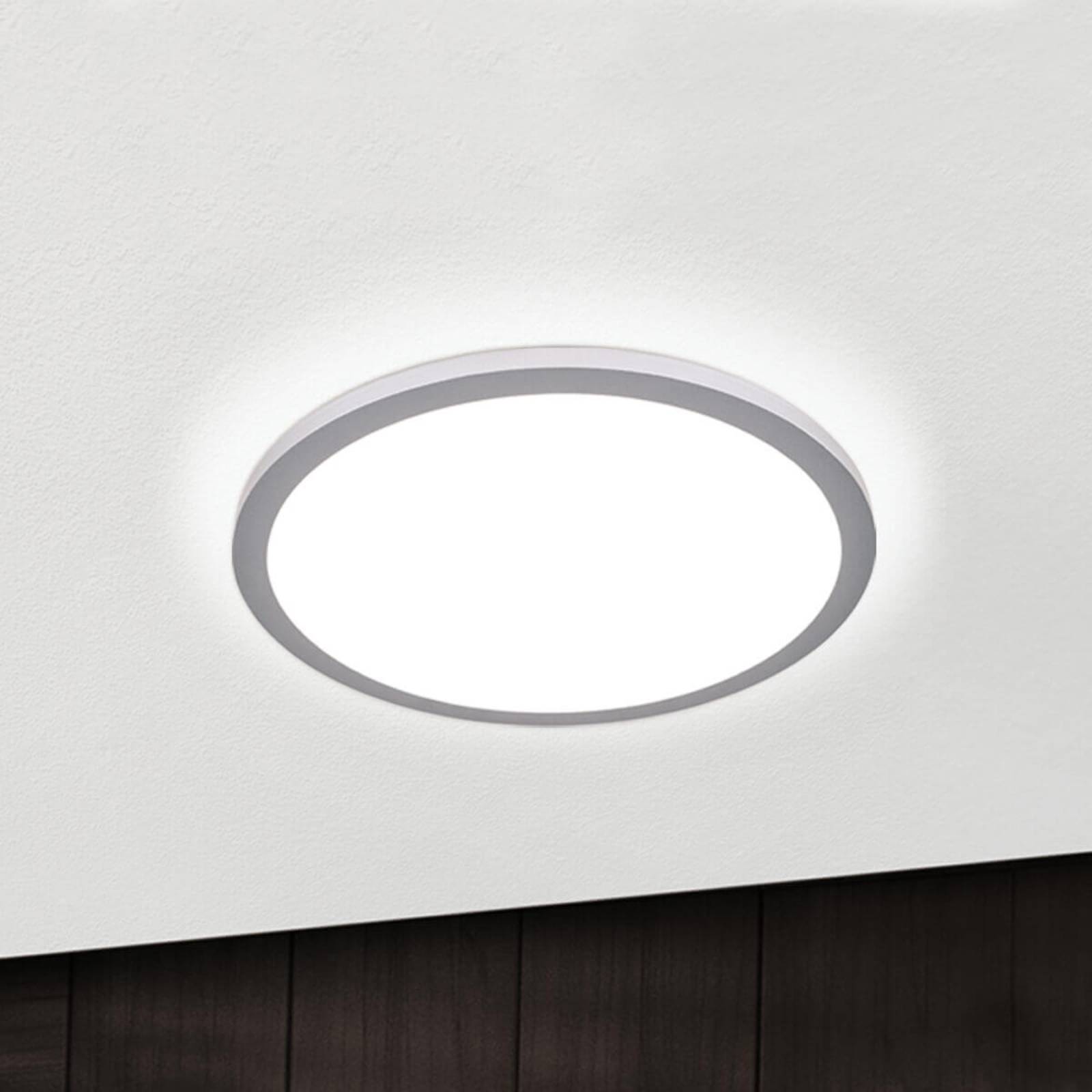 Titanium kleurige LED plafondlamp Aria, dimbaar