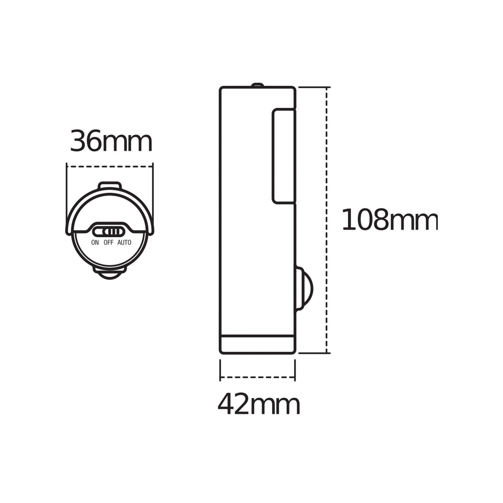 OSRAM Nachtlicht NIGHTLUX TORCH, weiß, Sensor, Batterie IP54