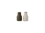 Bottle Râşniţă condimente Small H11,5 Green/Bej 2-pack - Audo Copenhagen