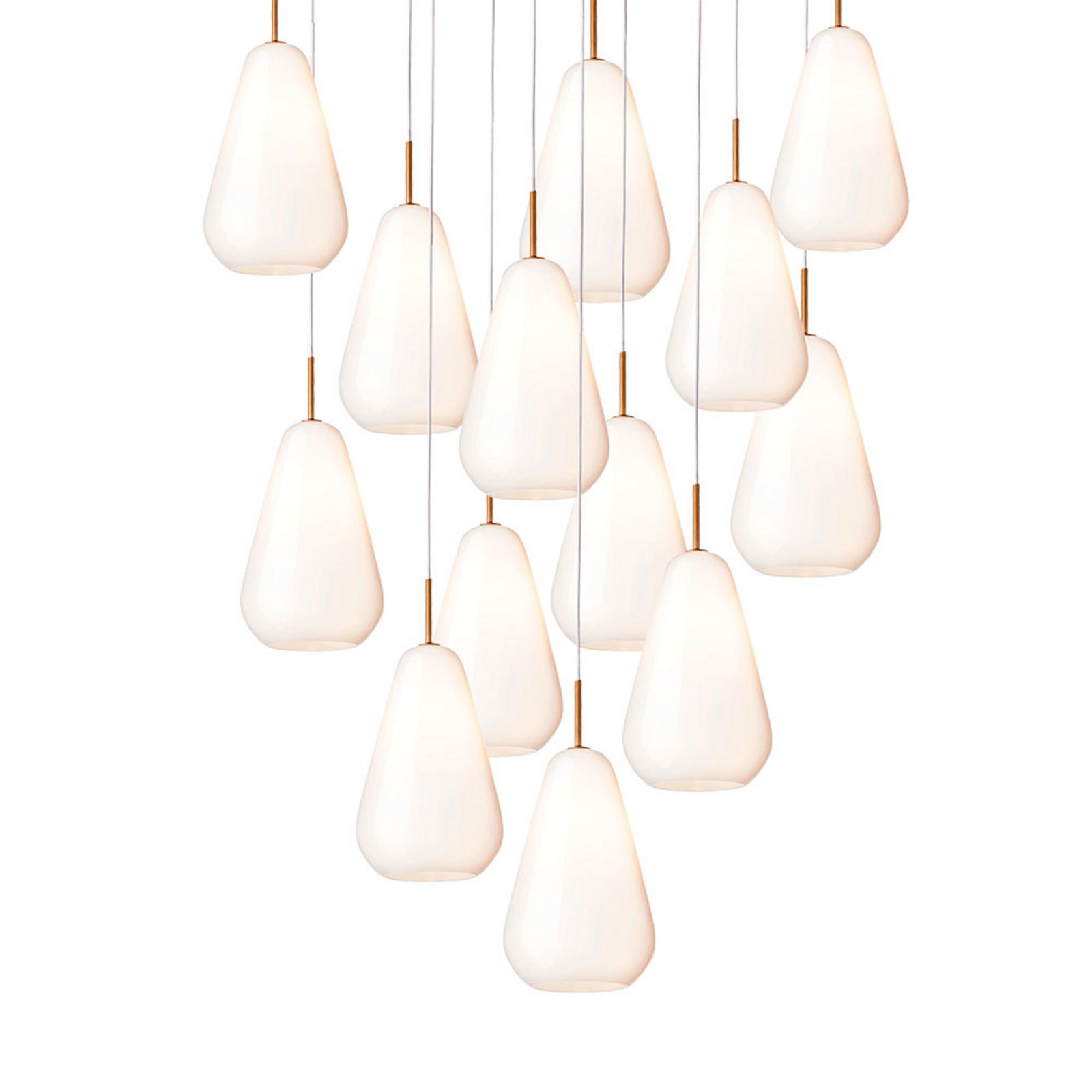 Anoli 13 Lampadario Nordic Gold/Opale - Nuura