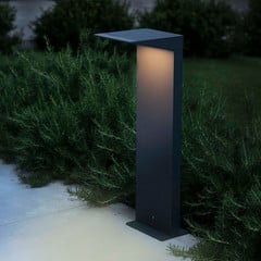 Lampada solare a LED Soleil, antracite, metallo, IP54, sensore