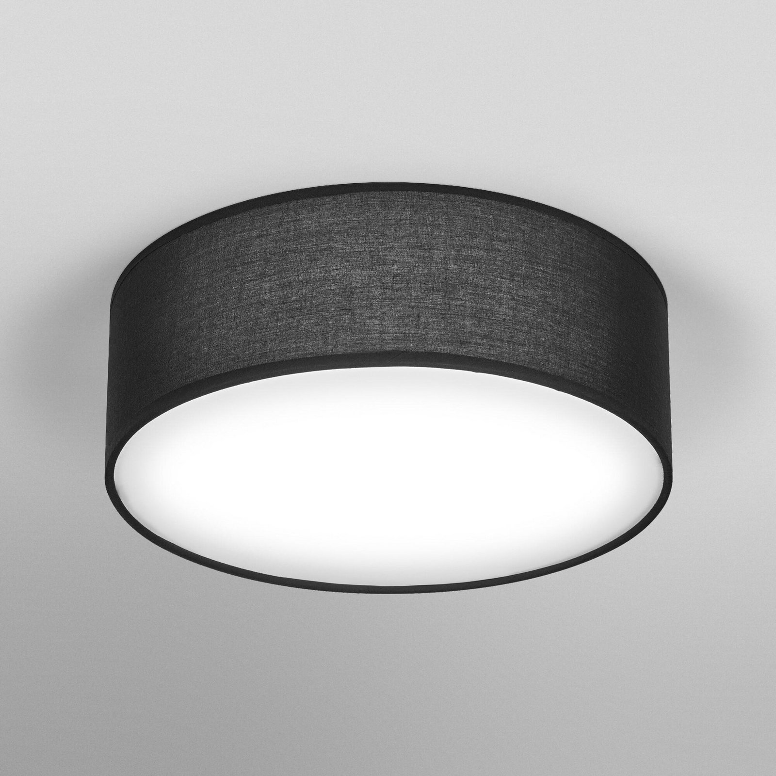 OSRAM Deckenleuchte ORBIS PARIS, schwarz, Ø 30 cm Textil E27