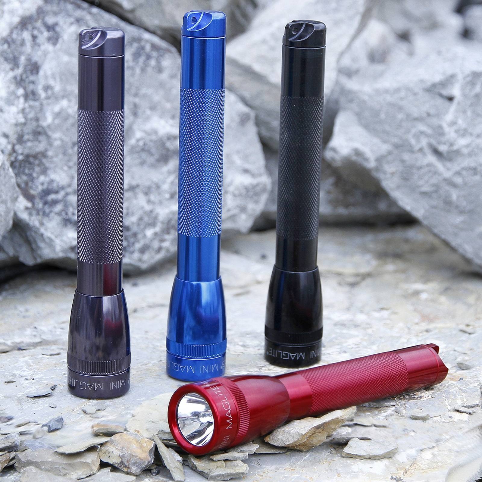 Maglite Xenon lommelygte Mini 2-Cell AA hylster rød