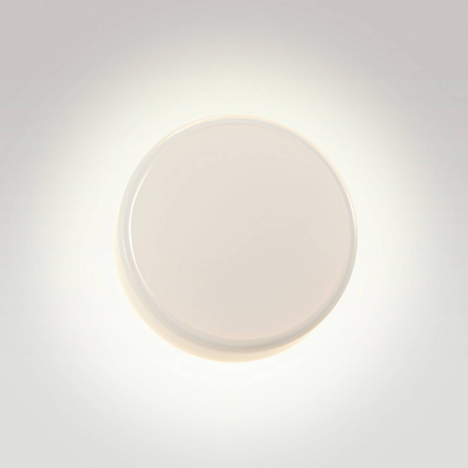 MARSET LED-Wandlampe Caramel, opal, Ø 28 cm, TRIAC, Glas günstig online kaufen