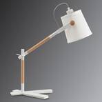 Lámpara de mesa NORDICA con pantalla textil