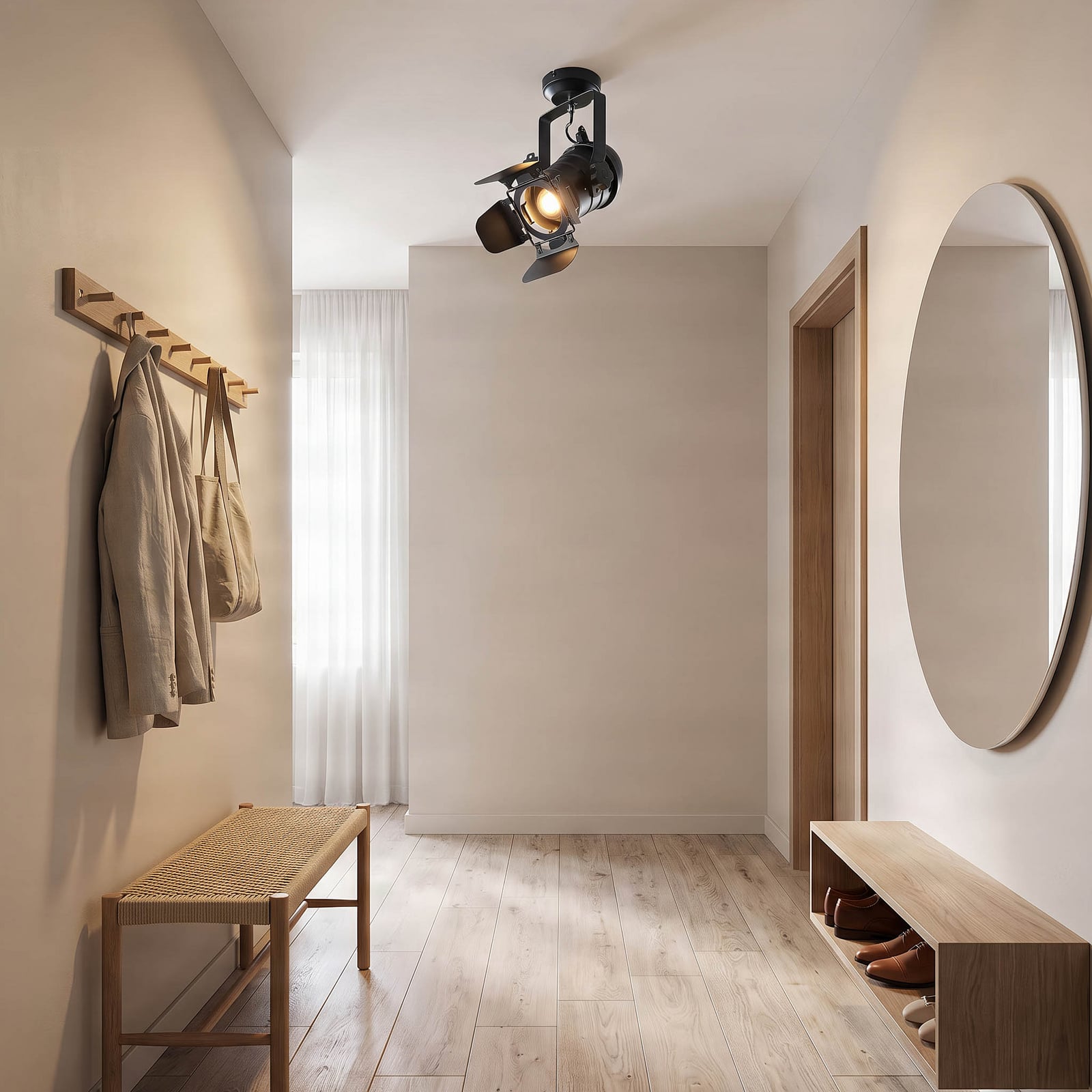 Downlight Lindby Tilen, 1 luz, negro, metal, 38 cm Downlight Lindby Tilen, 1 luz, negro, metal, 38 cm