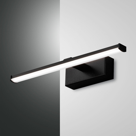 LED-vägglampa Nala för speglar, svart