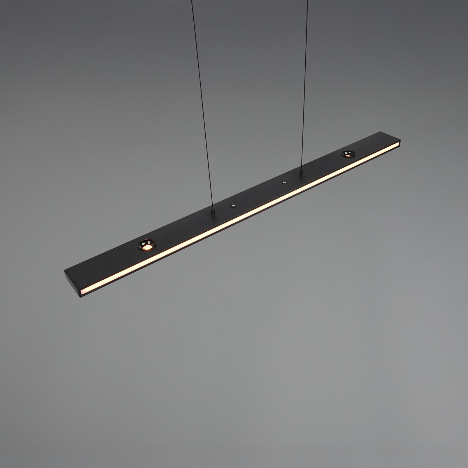 LED-Hängelampe Graham, schwarz, Metall, up/down, CCT, Dimmer