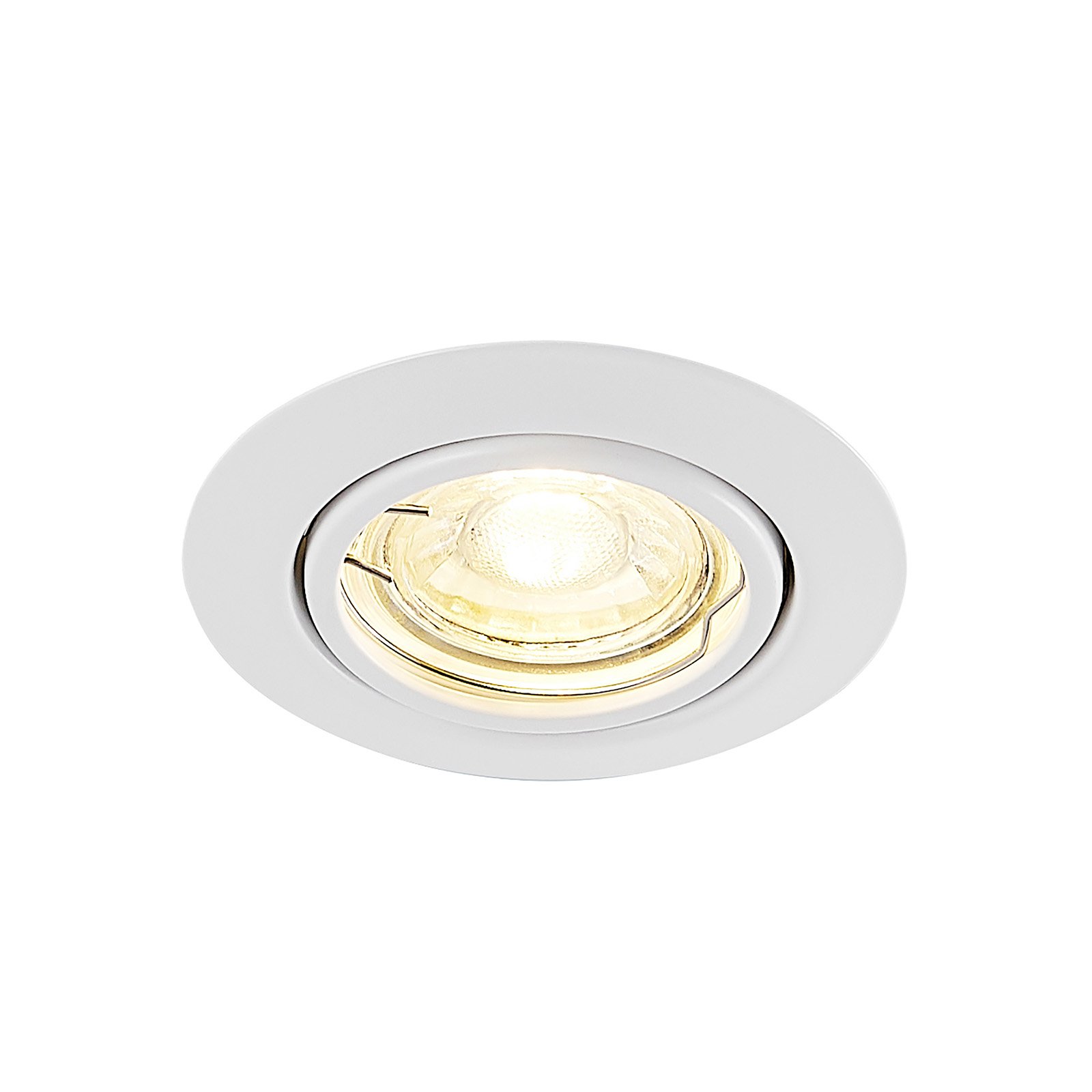 ELC Dakarra recessed lamp 10-set, pivotable, white