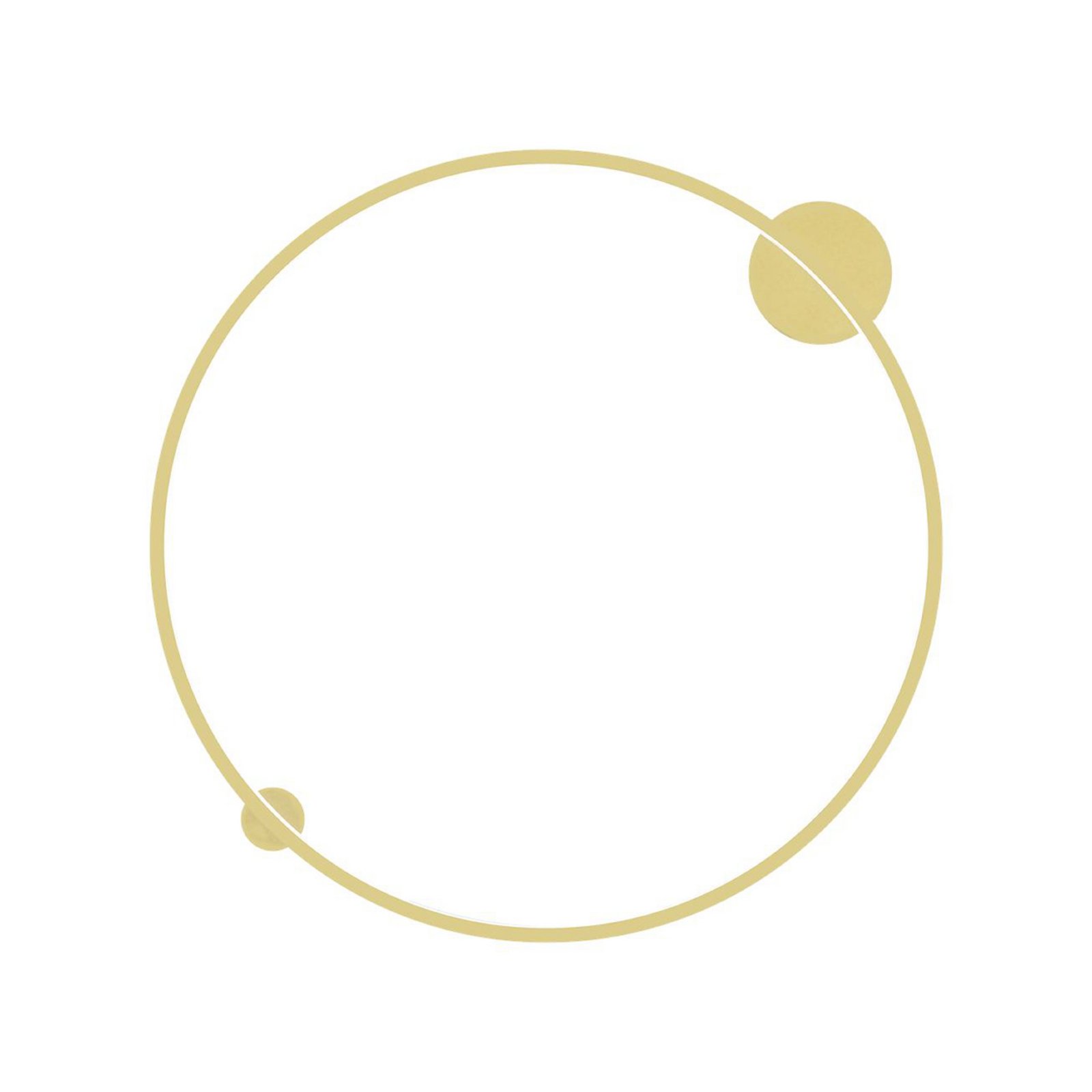 LED-Deckenleuchte Saturno, gold, Ø 80 cm, Metall, 4.000 K