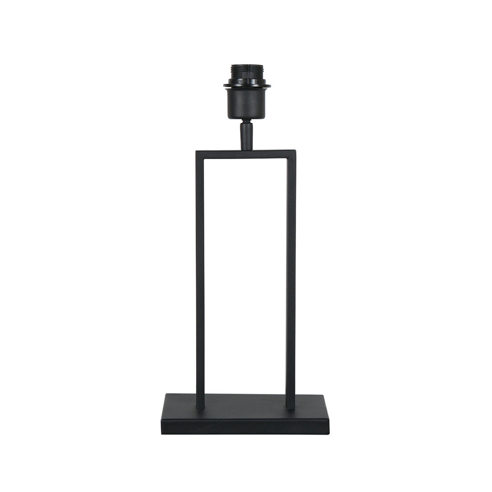 Tafellamp Stang 3856ZW, gevlochten zwart/naturel, H. 55 cm