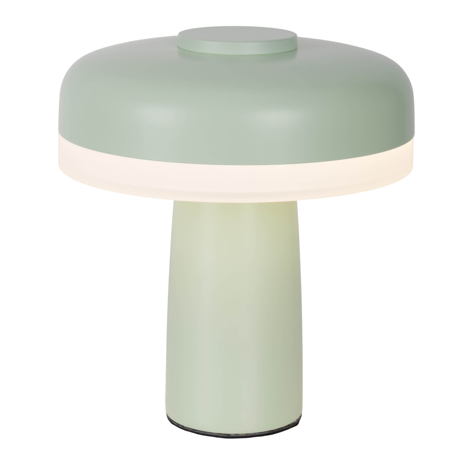 Candeeiro de mesa LED recarregável Pilu, menta, altura 16,5 cm metal