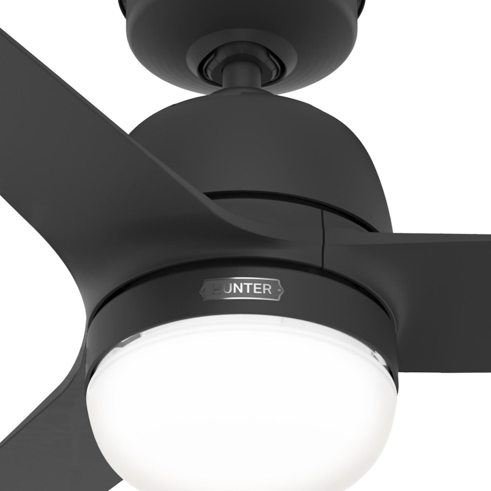 Hunter SeaWave ventilátor lampa IP44 čierna