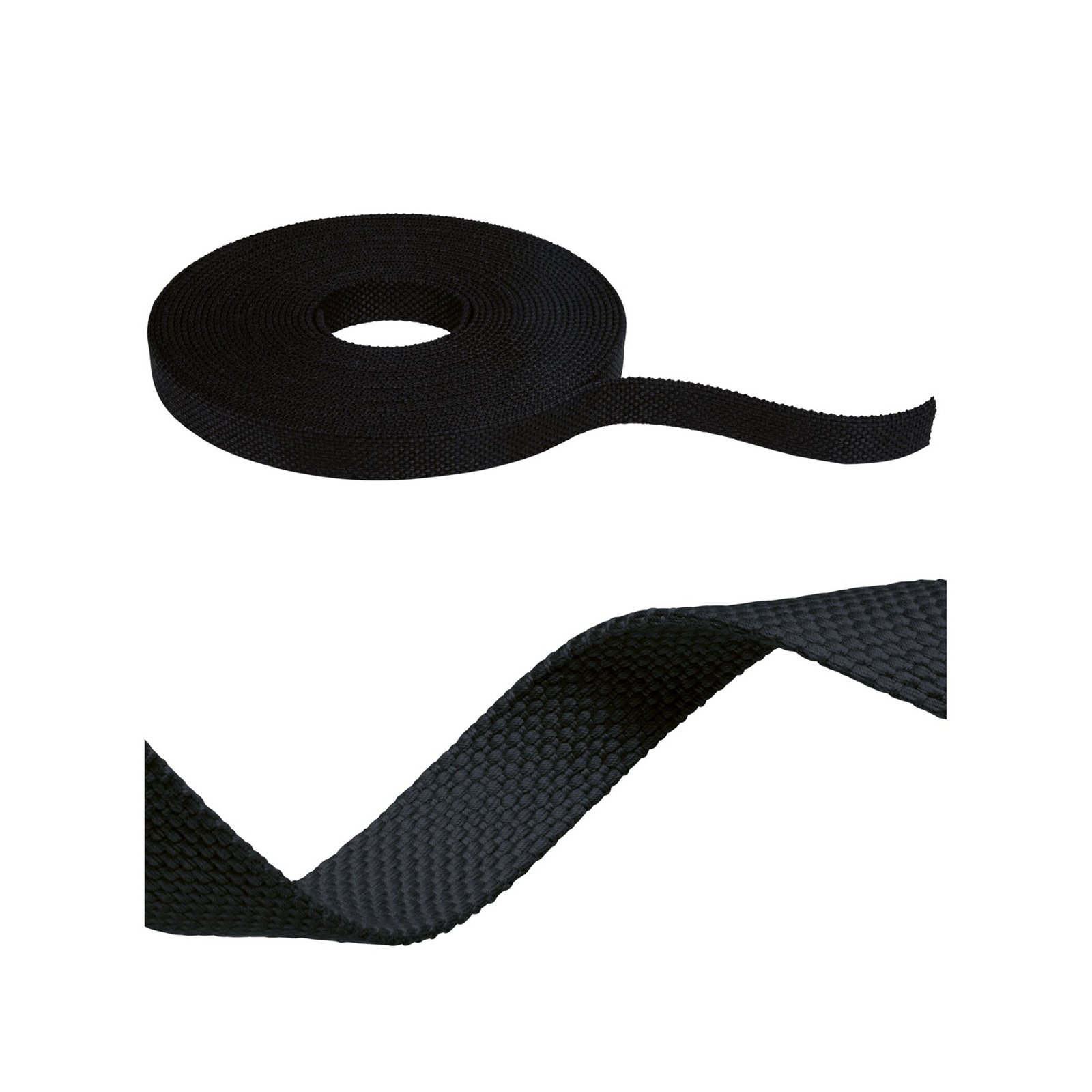 Paulmann ULine belt, black, length 10 m, Dacron