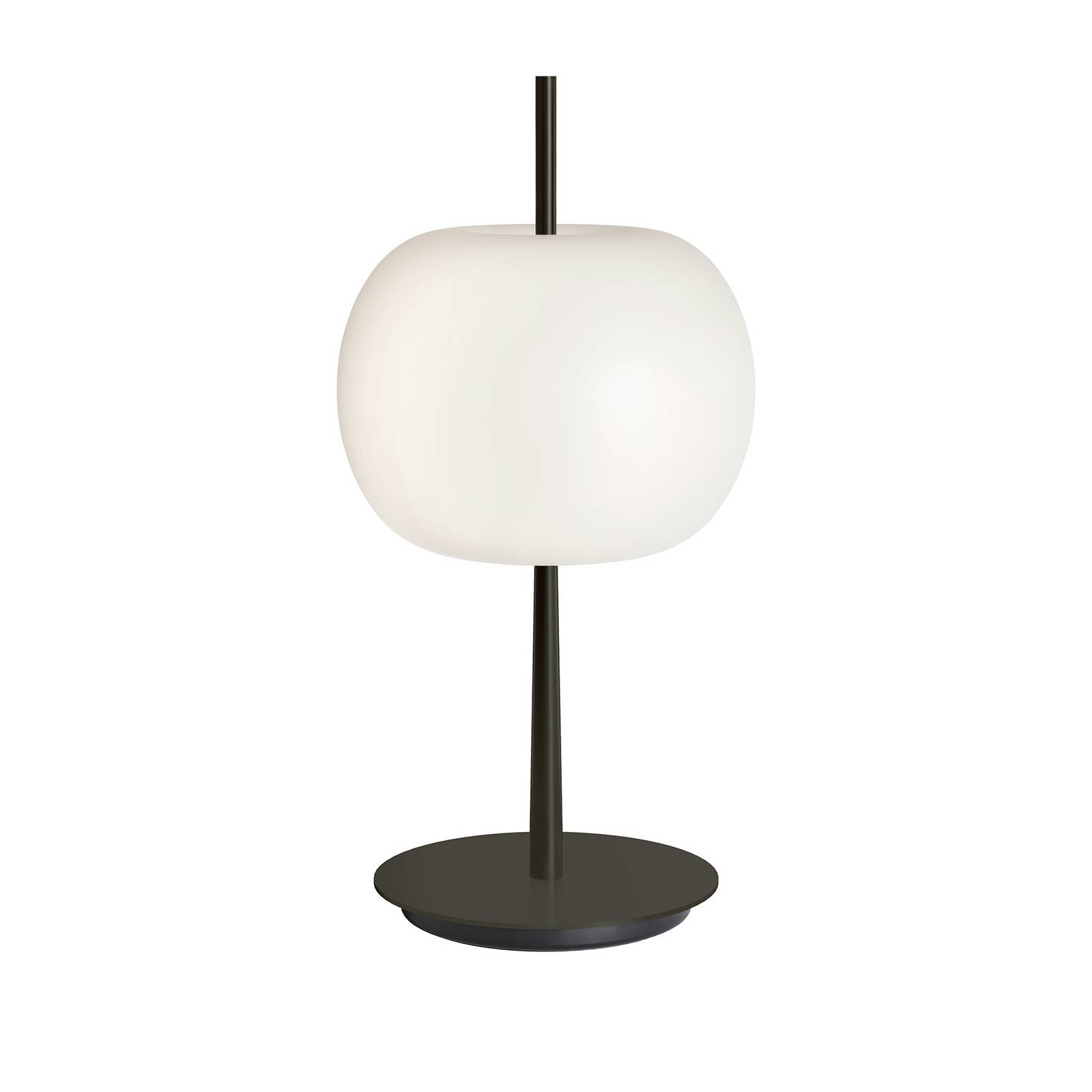 kdln LED-Tischleuchte KUSHI, schwarz, Höhe 32 cm, Dimmer CCT