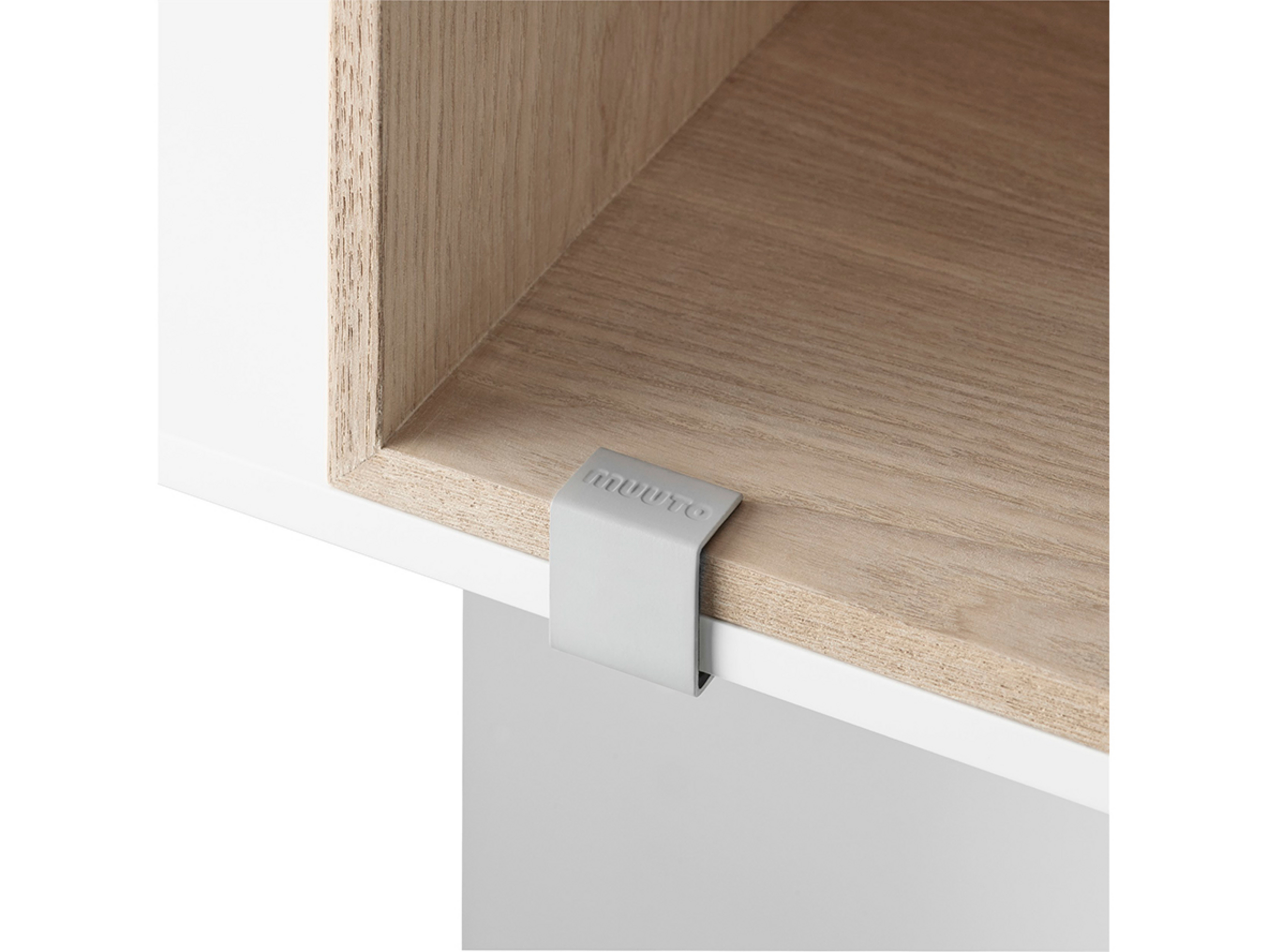 Mini Stacked Storage System Clips 1 Stück grau - Muuto