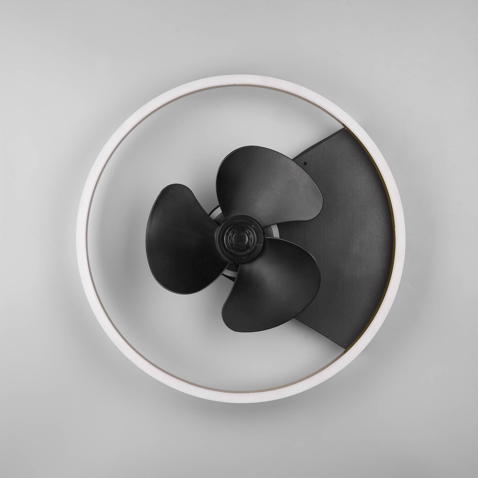 Тавански вентилатор Borgholm със светодиоди, CCT, черен