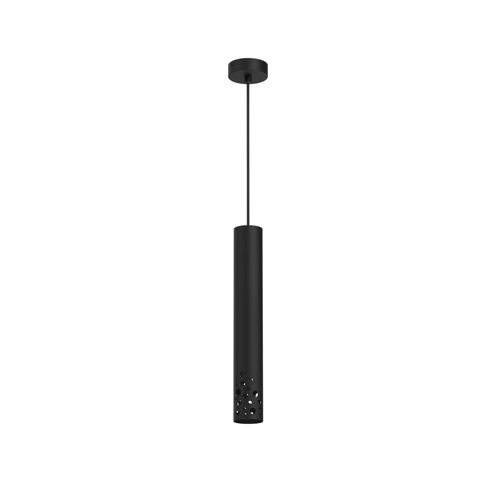 Pendelleuchte Tibia, einflammig, schwarz, Stahl, GU10