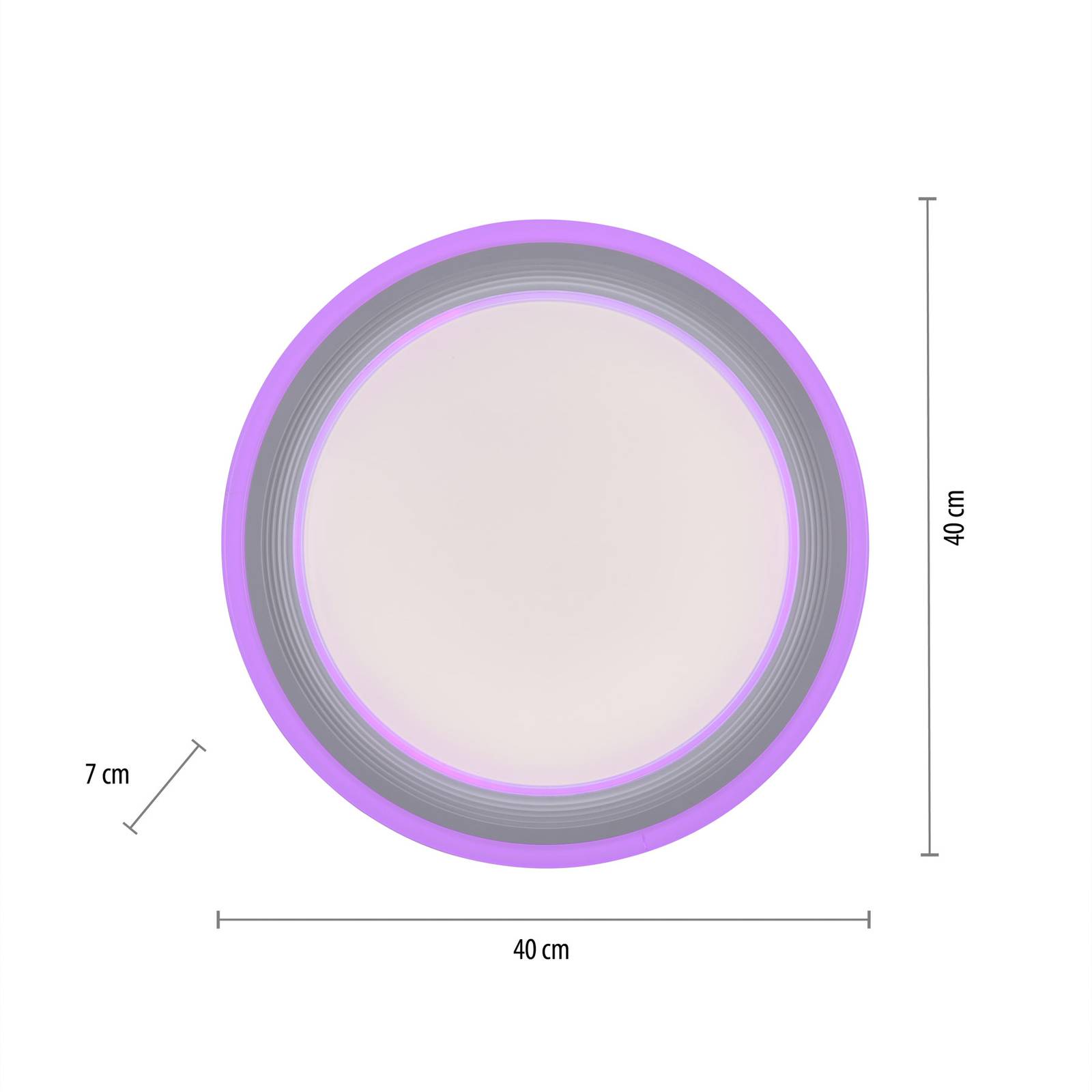 Lampa sufitowa LED Spheric, CCT, RGB, Ø 40cm