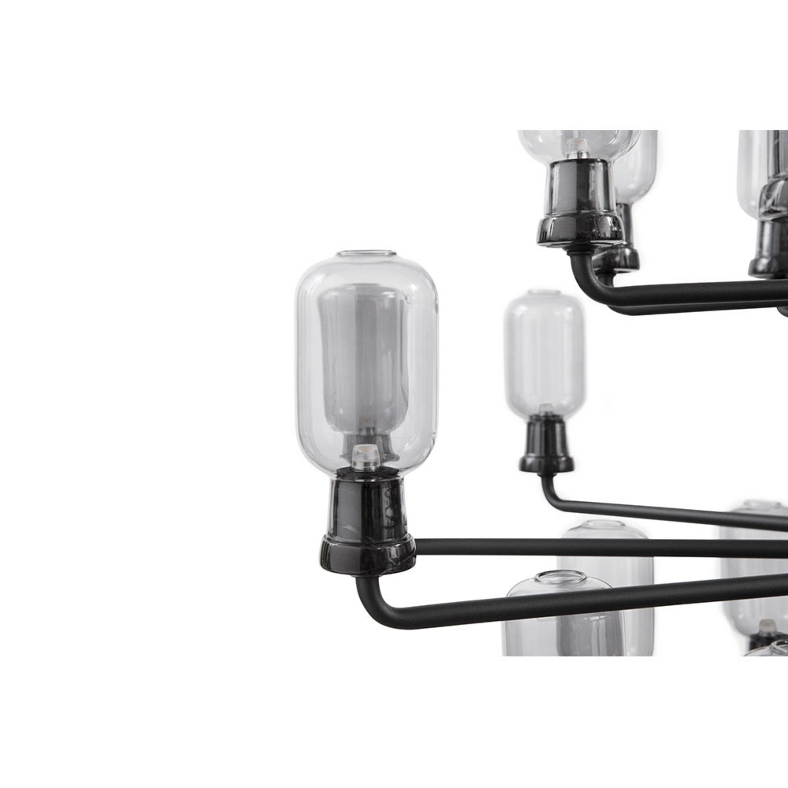 Amp Candelabru Large Smoke/Black - Normann Copenhagen