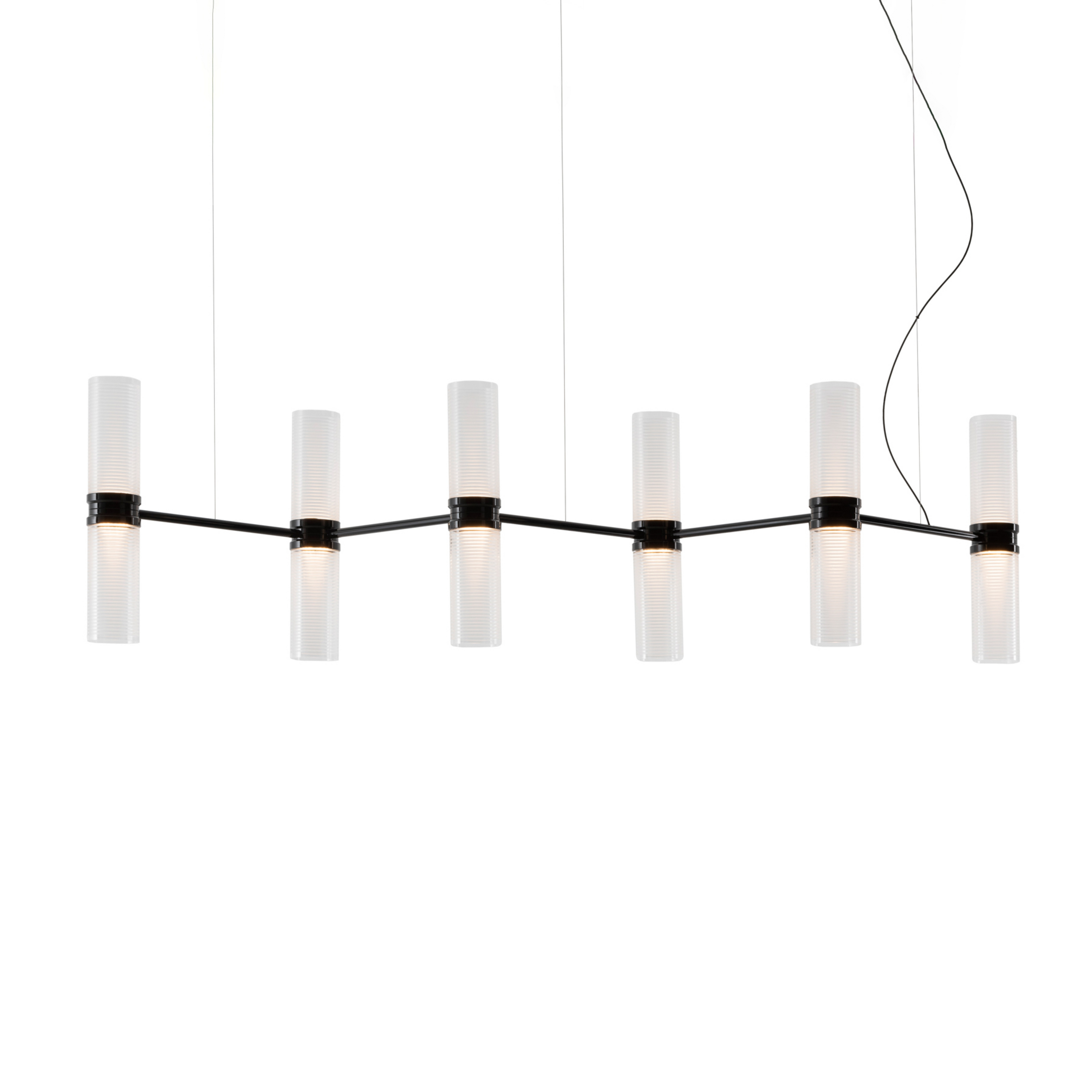 Zephyr Linear App LED-Pendel, schwarz Länge 160 cm - Artemide