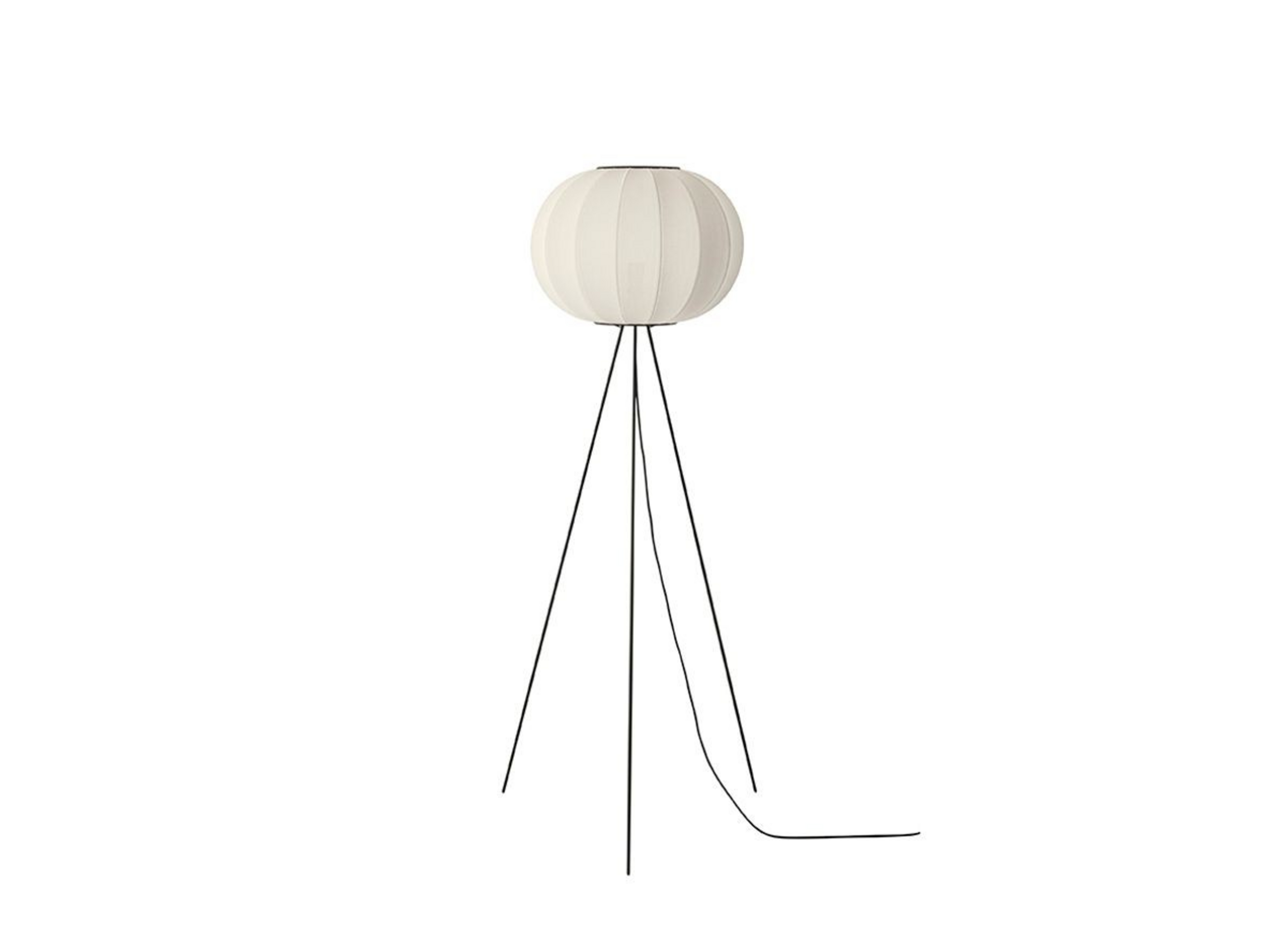 Knit-Wit 45 Lampadaire Rond Haut Pearl White - Made By Hand